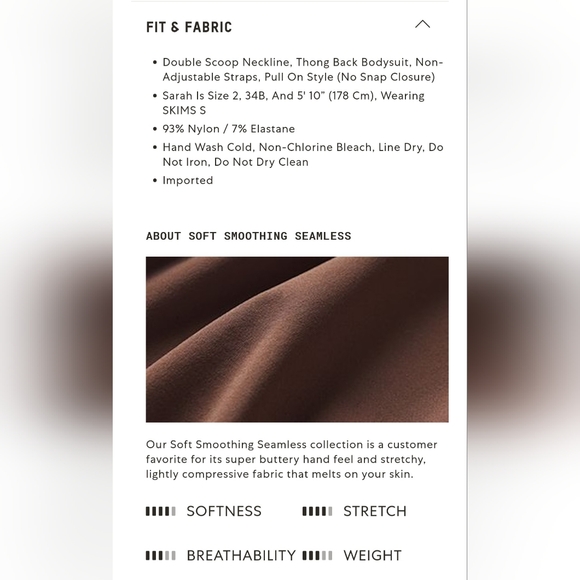 Skims SOFT SMOOTHING SEAMLESS thong bodysuit - Picture 6 of 6